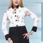 مانتو بالا تنه گلدار قد ۱۲۰