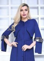 مانتو بهاره پولک دار سایز ۳۶ تا ۴۶
