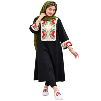 مانتو با خرجکار ریش دار سایز 36 تا 46